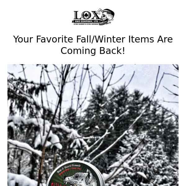 Exciting News: Your Favorite Fall/Winter Items are Back at Lox and Company!