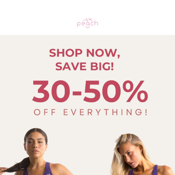 30-50% off entire store!😍🥳