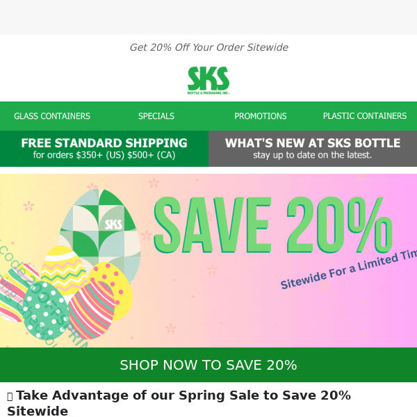 💰 Save Up to 35% with Our Spring Sale + Pallet Quantity Discounts! 📦