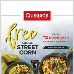 Free Street Corn on DoorDash 🔥