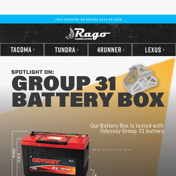 A Spotlight On: Group 31 Battery Box