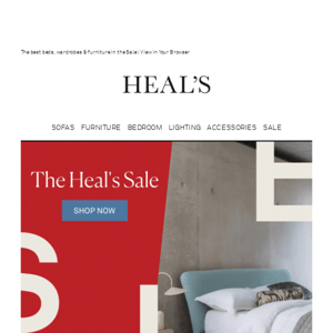 The best of bedroom | The Heal's Sale continues