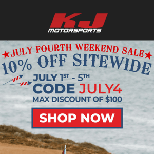 10% Off Sitewide Starts Today - Happy July Fourth Weekend! 🇺🇸