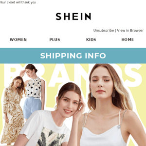 SHEIN BRANDS | 1000's of reasons to shop!