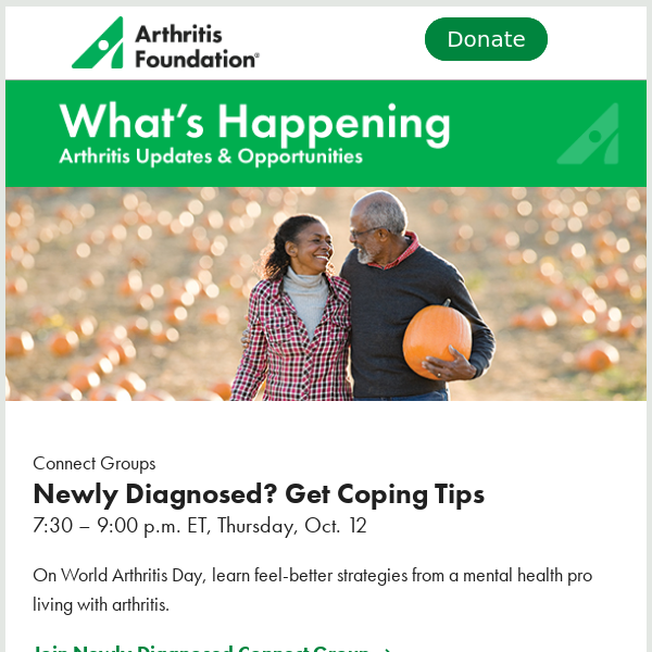 🍁 Fall Events: Mental Health Tips, Back Pain Relief & More from Arthritis Foundation