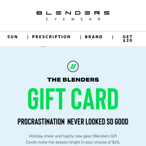 Wrap Up Your Holiday Shopping With the Blenders Gift Card // 🎁
