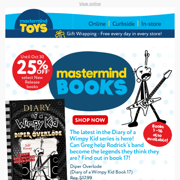 😍 #TrendingToys: NEW Diary of a Wimpy Kid 25% off