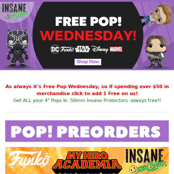 🏫My Hero Academia Villans + 🐹Pokemons + over 100 vaulted pops were just added!