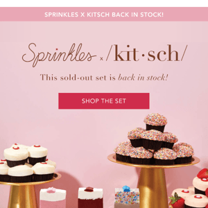 Our Limited Edition Sprinkles x Kitsch Collection is Back!