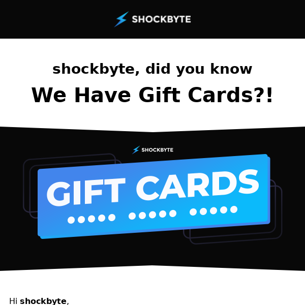  Shockbyte Gift Card 🎁 Grab Yours Now!