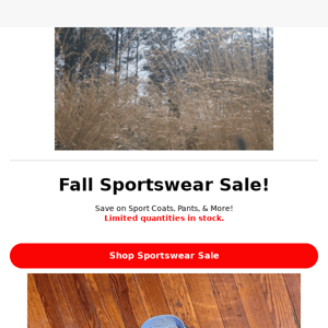 Fall Sportswear Sale! 🔥