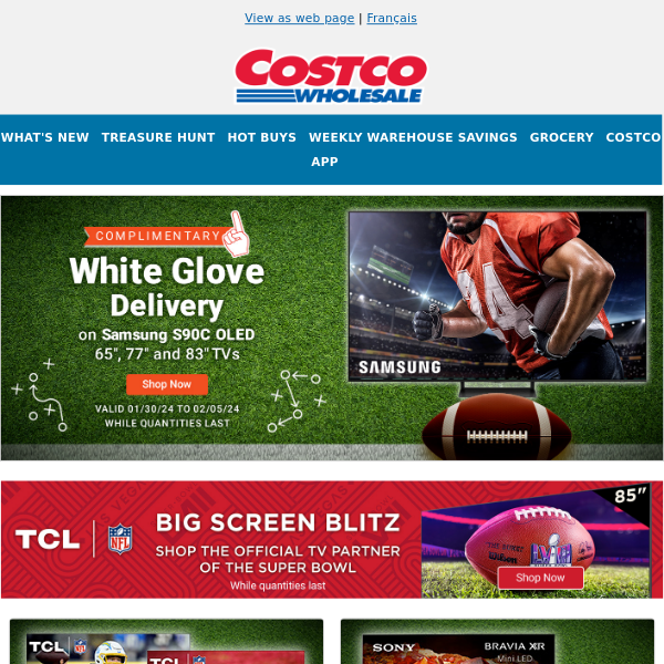 Get ready for the big game with Costco.ca!