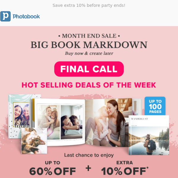 Last Call: Big Book Markdown  🤑