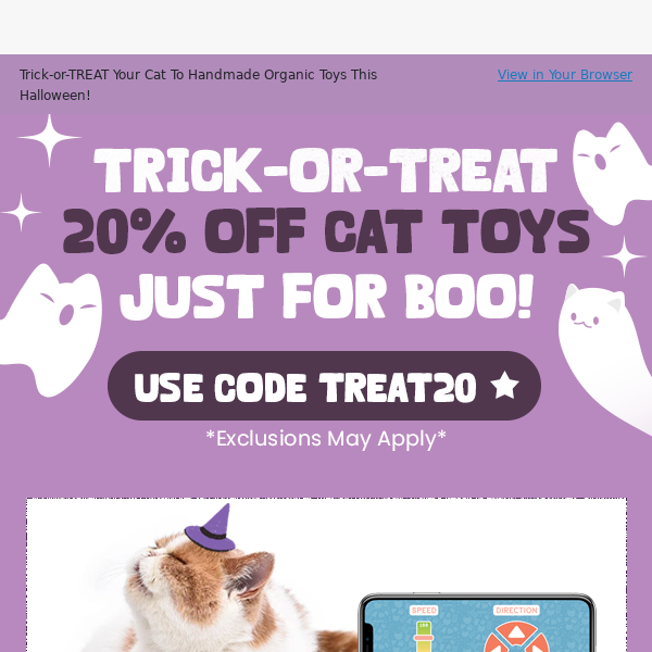 👻  Frightful 🎃 Delightful Cat Toys for Halloween!