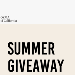 ENTER TO WIN — Summer Giveaway 🏖️