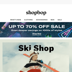 Now open: the ski shop ❄️
