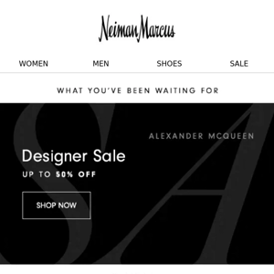 Designer Sale: Save on Alexander McQueen, Versace & more