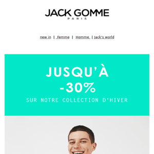 Soldes d'Hiver Jack Gomme: c'est parti!