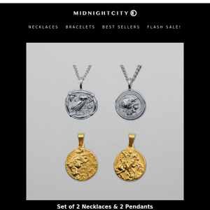 2 NECKLACES & 2 PENDANTS DEAL