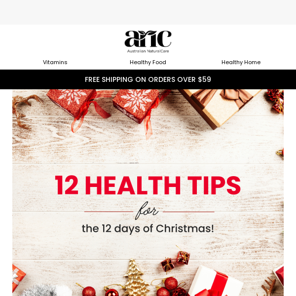 🎄 12 Health Tips For the 12 Days of Christmas!🎄