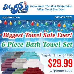 MyPillow.com - Mike Lindell - Promo code HMS Towels with a GIFT
