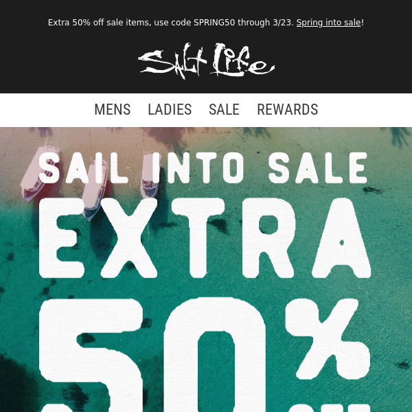 Sail into 50% Off Sale ⛵