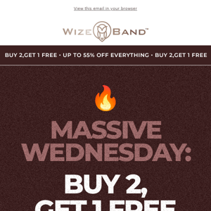 🔥 Massive Wednesday: Buy 2, Get 1 FREE + Up to 55% OFF Everything! 🔥