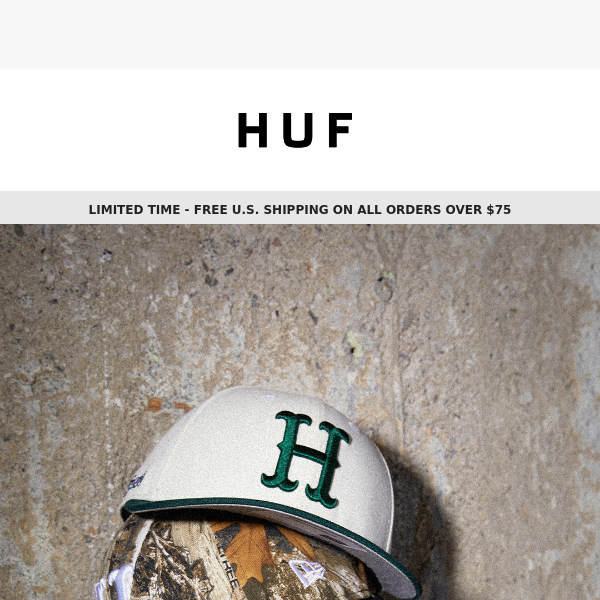 Huf OG Forever Low-Pro New Era Hat in Black - Size 7 3/8