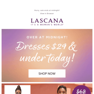 It's back! Dresses $29 and under today 👗