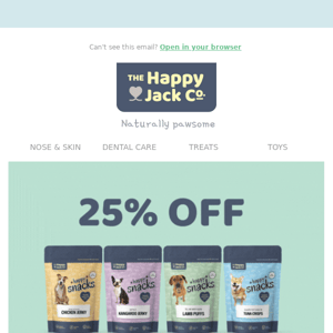 🐶 Don't Miss Our 72-Hour Happy Snacks Sale!