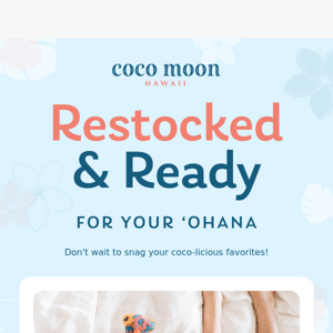 🎉 Your Favorite Coco Moon Products are Back in Stock! 🎉