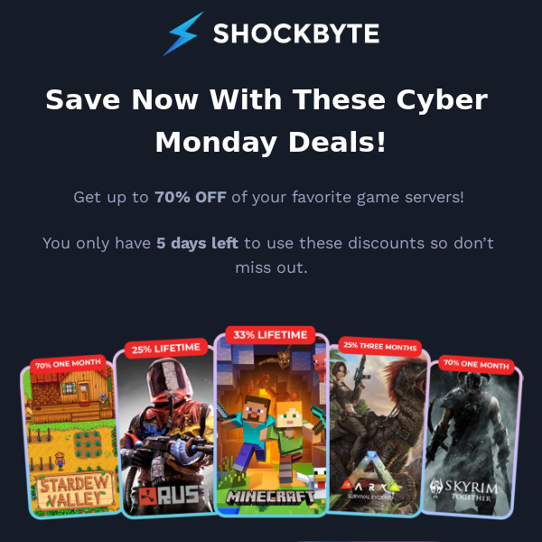 Only 24H left for 70% off your Arma 3/Mordhau server! - Shockbyte