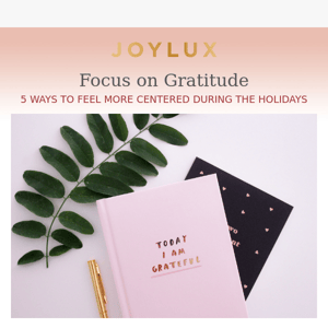 Start the Holidays with an Attitude of Gratitude