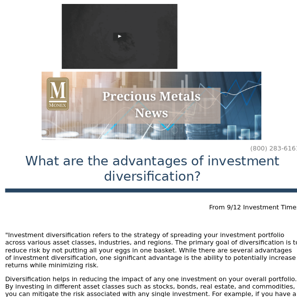 Advantages of Investment Diversification