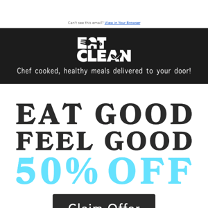 50% Off Healthy Meals Delivered!