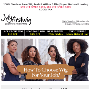 How To Choose Wigs For Job?🧐Put On &Go