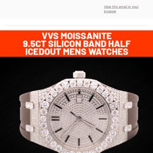 Check Out 👀Silicon Band Moissanite Watches at Unbelievable Prices