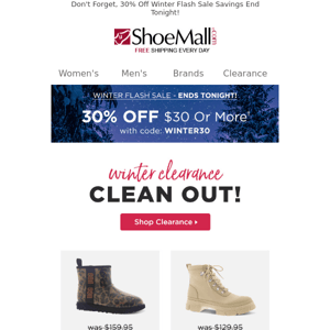 Help Us Clear Out Our Clearance Boots?