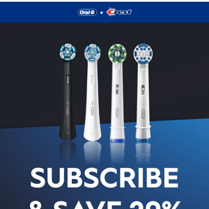 Subscribe & Save 20% on Oral-B Brush Heads 