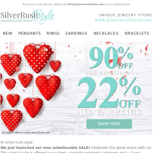 Happy Valentine's Day - All 💎 Earrings Additional 22% Off
