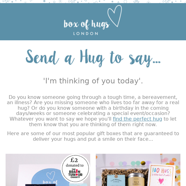 Send a Box of Hugs To Say...🤗