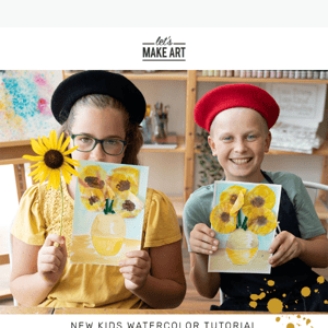 Let's Paint Van Gogh Inspired Sunflowers! 🌻