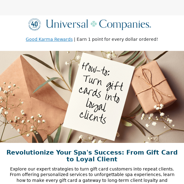 Transform Gift Cards into Lasting Client Relationships 🌟