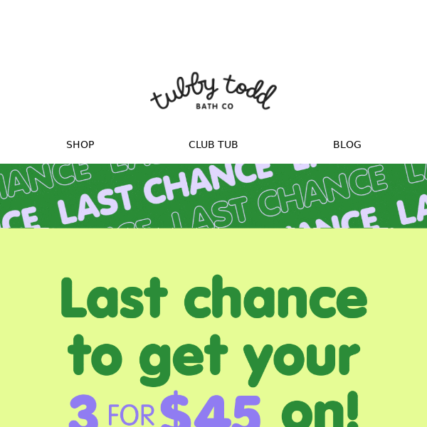 This really is your last chance 😱