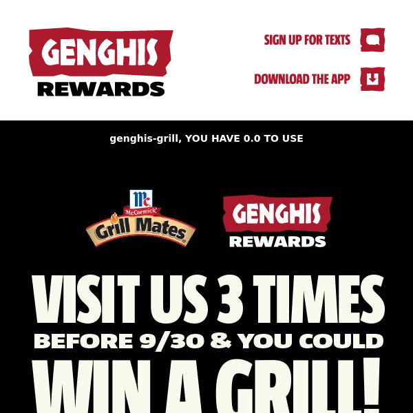 Genghis Grill - You Have the Chance to Win a Traeger® Grill!😮🔥😁