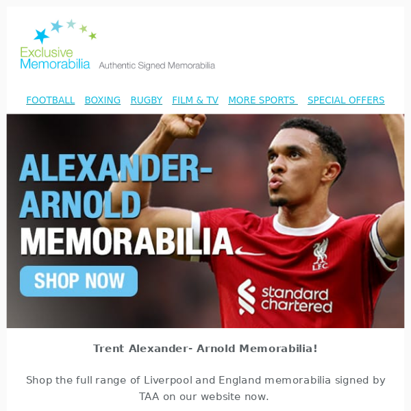 Trent Alexander-Arnold Memorabilia! ⚽