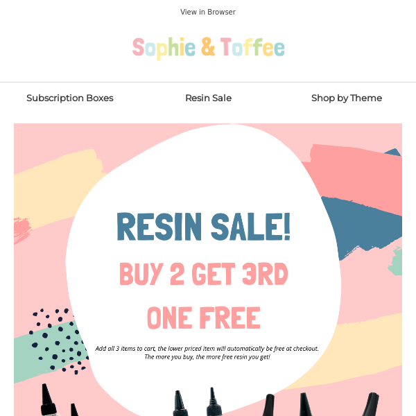 🚨 Buy 2 Resin Get 3rd Free Sale is Back!