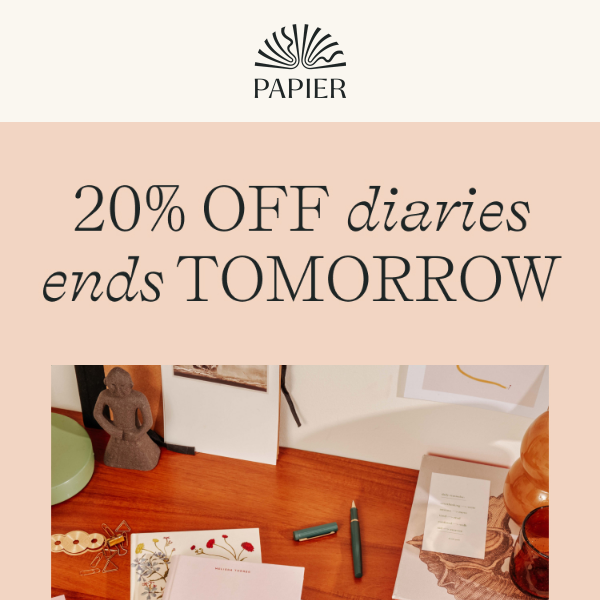 Hurry: 2023 diaries for a little less