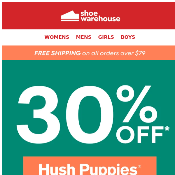 30% Off Hush Puppies? 🐶 Yes please!