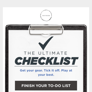 📋 Got Your Checklist Ready?